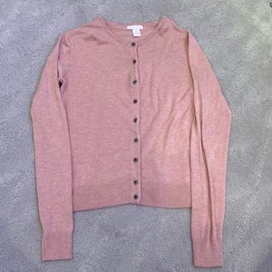 Cute pink cardigan!